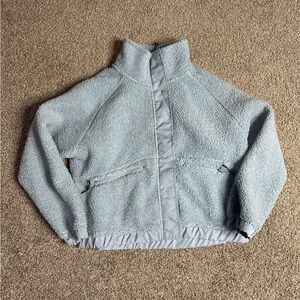 Women's Cozy Light Blue Teddy Jacket